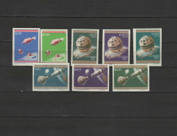 Paraguay 1964 Olympic Games Tokyo, Space Set Of 8 Imperf. MNH - Zomer 1964: Tokyo