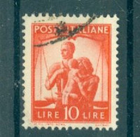 ITALIE - N°497 Oblitéré - Série Courante. Democratica. - 1946-60: Oblitérés