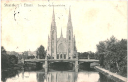 CPA Carte Postale France Strassburg I. Elsass Evangel. Garnisonkirche 1910   VM81024 - Strasbourg