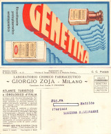 014680 "LABORATORIO CHIMICO FARMACEUTICO GIORGIO ZOJA - MILANO - RICOSTITUENTE GENETINA - BOLL. MENSILE 1932"  PUBBLIC. - Publicidad