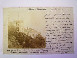 2024 - 1887  MENTON  :  Carte Photo D'une VILLA   1905   XXX - Menton