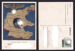 Ansichtskarte Landkarte Deutschland Gestempelt 1938 - Unclassified