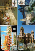 4 Tarjetas Con Matasellos Conmemorativo  Cadiz - Covers & Documents