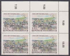 1964 , Internationale Briefmarkenausstellung WIPA 1965 , Wien ( Mi.Nr.: 1169 ) (2) 4-er Block Postfrisch ** - Nuevos