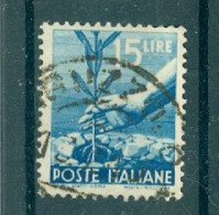 ITALIE - N°498 Oblitéré - Série Courante. Democratica. - 1946-60: Used