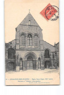 CHALONS SUR MARNE - Eglise Saint Alpin - Très Bon état - Châlons-sur-Marne