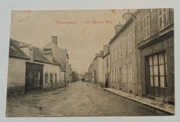 FRANCHESSE - La Grand'Rue (animée, Carioles Et Café Du Commerce - Circulée 1918) - Sonstige & Ohne Zuordnung
