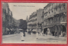 Carte Postale 41. Blois Rue Porte-Côté Et Hôtel Du Château  Très Beau Plan - Blois