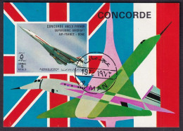 Ajman Block 531 Gestempelt, Concorde Der BOAC - Airplanes