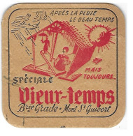 36aa Brie. Grade Mont St Guibert Spéciale VieuxTemps Met Streepje Op E (gaatje) - Beer Mats