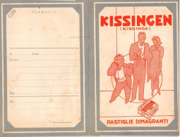 014681 "IND. FARMACEUTICA FARMACO MERANO - MILANO -  KISSINGEN - PASTIGLIE DIMAGRANDI "  PUBBLIC.PORA OSTIE FARMACIA - Advertising