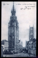 1123 - BELGIQUE - GAND - Le Beffroi - La Halle Aux Draps Et La Tour De St. Bavon - Gent