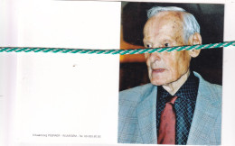 Frans Van Rompaey-Helsen, Deurne 1914, Lier 2015. Honderdjarige. Foto - Esquela