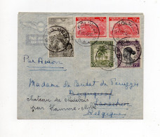 !!! CONGO BELGE, LETTRE PAR AVION  DE KOLWESI DE 1947 POUR LA BELGIQUE - Cartas & Documentos