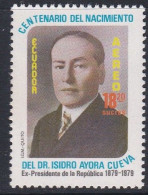 Isidro Ayora Cueva, Birth Centenary - 1980 - MNH - Equateur