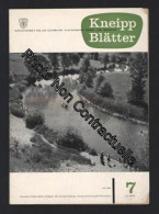 Kneipp Blätte Nr 7 Monatsschrift Dür Die Kneippsche Naturgemässe Lebens- Und Heilweise Juli 1960 - Sonstige & Ohne Zuordnung