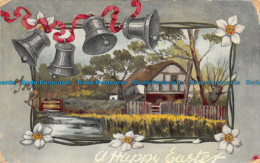 R114202 Greeting Postcard. A Happy Easter. House And Lake. Taylor. Reality. 1914 - World