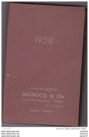 Agenda 1958, Eétablissements Ducrocq & Cie, Tours - Sonstige & Ohne Zuordnung