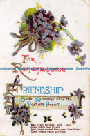 R114205 Greetings. For Remembrance Friendship. Flowers. 1925 - World