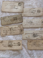 8 Enveloppes De 1948 A 1853 De Lyon , Belleville - 1801-1848: Precursores XIX