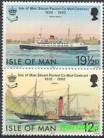 Isle Of Man 1982 Mi 215-216 MNH  (ZE3 IOM215-216) - Ships