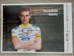 Autographe Sandy Dujardin Loire Saint Etienne 2019 - Radsport