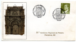Carta  Con Matasellos Commemorativo Pamplona - Covers & Documents