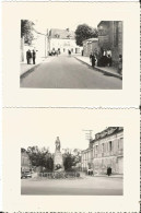 Lot De 2 -  Photo - Chablis - Monument ... Vers 1950 - Automobiles