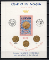 Paraguay 1965 Olympic Games Tokyo, Medals S/s Type II MNH -scarce- - Verano 1964: Tokio