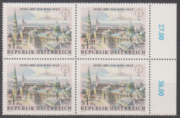 1964 , Internationale Briefmarkenausstellung WIPA 1965 , Wien ( Mi.Nr.: 1170 ) (5) 4-er Block Postfrisch ** - Unused Stamps