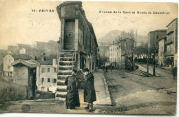 07-ARDECHE-PRIVAS- Avenue De La Gare Et Route De Chomerac - Privas