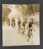 Photo Ancienne Cyclisme Vélo Moto Photographe Jac Paris - Wielrennen