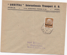 37201# HINDENBURG LOTHRINGEN LETTRE Obl GORZE MOSELLE 2 Mai 1941 THIONVILLE - Lettres & Documents