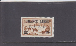 SAINT PIERRE ET MIQUELON - * / MLH - 1941/2 - ATTELAGE DE CHIENS - AVEC SURCHARGE - Yv. 274    Mi. 256 - Ungebraucht