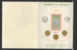 Paraguay 1965 Olympic Games Tokyo, Medals S/s Imperf. Type II In Booklet MNH -scarce- - Sommer 1964: Tokio