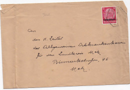 37202# HINDENBURG LOTHRINGEN LETTRE Obl GORZE MOSELLE 19 Février 1941 METZ - Brieven En Documenten