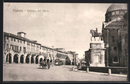 AK Padova, Selciato Del Santo, Strassenbahn  - Tram