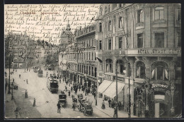 AK Chemnitz, Johannisplatz Mit Hotel Stadt Gotha Und Strassenbahnen  - Tram