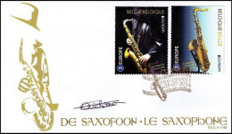 FDC (4427/4428) - SIGNÉ / GETEKEND / ZEICHEN / SIGN - Le Saxophone  / De Saxofoon / Das Saxophon / The Saxophone - 2011-2014