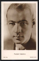 AK Schauspieler Rudolph Valentino, Portrait Mit Ernstem Blick  - Actores