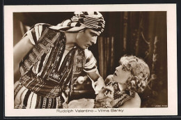 AK Schauspieler Rudolph Valentino Und Schauspielerin Vilma Banky  - Acteurs