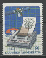 Europa CEPT 1988 Grèce - Griechenland - Greece Y&T N°1667 - Michel N°1685C (o) - 60d EUROPA - 1988