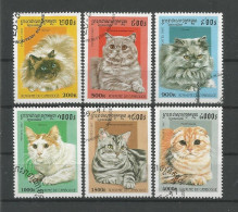 Cambodja 1997 Cats Y.T. 1428/1433 (0) - Cambodge