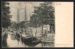 AK Delft, Brabantsche Turfmarkt En Nieuwe Kerk  - Delft