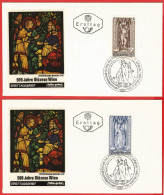 Austria 1969 - Mi 1286 & 1289 - YT 1116 & 1119 ( Virgin Of Mercy & Saint Sebastian ) 2 FDC - FDC