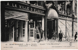 51, Reims Bombardé, Rue De L'arbalète, Magasin " A La Ville D'Elbeuf" - Reims