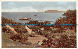 R114818 Happy Valley Rock Gardens And Pier. Llandudno. Valentine. Carbo Colour. - Wereld