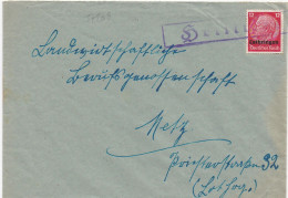 37208# HINDENBURG LOTHRINGEN LETTRE De LEYVILLER Obl HELLIMER MOSELLE METZ - Lettres & Documents