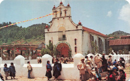 MEXIQUE - State Of Chiapas - Temple And Plaza In Chamula - Animé - Colorisé - Carte Postale - Mexiko