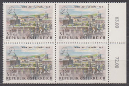 1964 , Internationale Briefmarkenausstellung WIPA 1965 , Wien ( Mi.Nr.: 1171 ) (7) 4-er Block Postfrisch ** - Nuevos